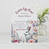 Invitation à la chasse aux oeufs de Pâques | Cute  (Debout devant)