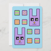 Invitation à la chasse aux oeufs de Pâques de Bunn (Dos)