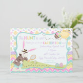 Invitation à la chasse aux oeufs de Pâques de Bunn (Debout devant)