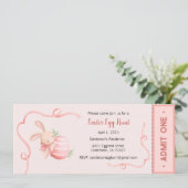 Invitation à la chasse aux oeufs de Pâques, fête d (Debout devant)