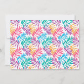 Invitation à la chasse aux oeufs de Pâques. Fleur  (Dos)