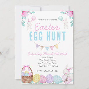 Invitation à la chasse aux œufs de Pâques, Invitat