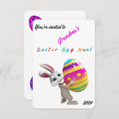 Invitation à la chasse aux oeufs de Pâques - Perso (Devant / Derrière)
