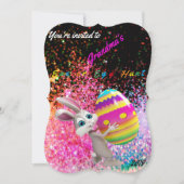 Invitation à la chasse aux oeufs de Pâques - Perso (Devant)