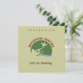 Invitation à la chasse aux oiseaux d'eau (Debout devant)