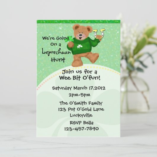 Invitation à la chasse de Leprechaun (Debout devant)