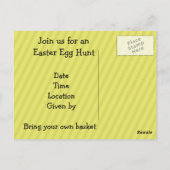 INVITATION À LA CHASSE D'OEUF DE PÂQUES (Dos)