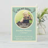 Invitation à la chasse pour bébés ou enfants (Debout devant)