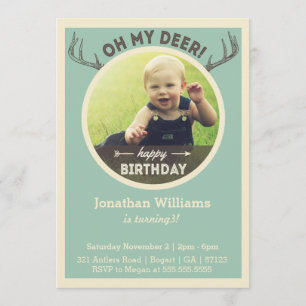 Invitation à la chasse pour bébés ou enfants