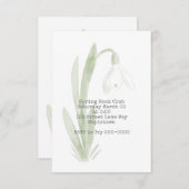 Invitation à la chute de neige (Devant / Derrière)