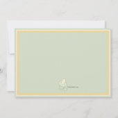 Invitation à la cigogne de révélation de genre (Dos)