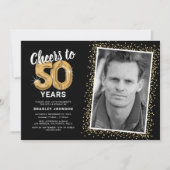 Invitation À la cinquantaine 50e Anniversaire Photo (Devant)