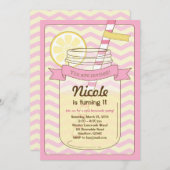 Invitation à la citronnelle rose / Invitation à la (Devant / Derrière)