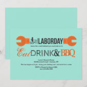 Invitation à la clé du jour du travail (Devant / Derrière)