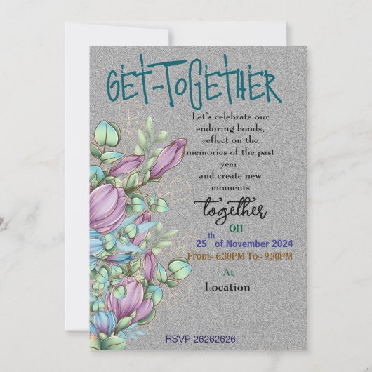 Invitation à la collecte de fleurs de minuit (Devant)