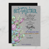 Invitation à la collecte de fleurs de minuit (Devant / Derrière)