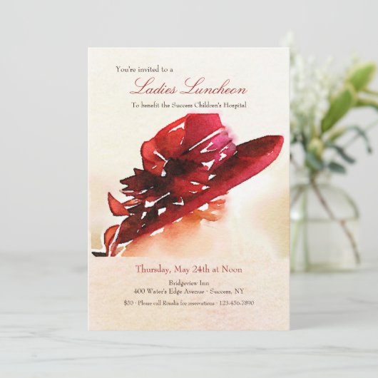 Invitation à la collecte de fonds pour dames (Debout devant)