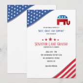 Invitation à la collecte de fonds républicaine (Devant / Derrière)