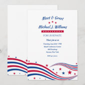 Invitation à la collecte de fonds Stars and Stripe (Devant / Derrière)