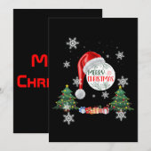 Invitation à la Collection Noël enneigé (Devant / Derrière)