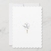 Invitation à la colombe et au baptême croisé {Twin (Dos)