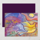 Invitation à la comédie musicale Flying Dove Baby (Devant / Derrière)