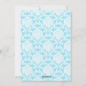 Invitation à la communion Blue Damask Boys (Dos)