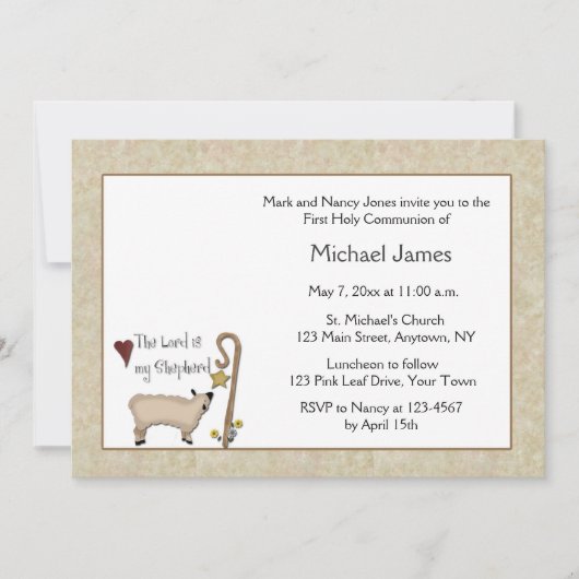 Invitation à la communion d'agneau (Devant)