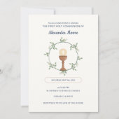 Invitation à la communion de couronne florale - Te (Devant)