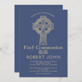 Invitation à la communion de Croix celtique et de  (Devant / Derrière)