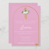 Invitation à la communion de fille (Devant / Derrière)