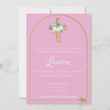 Invitation à la communion de fille