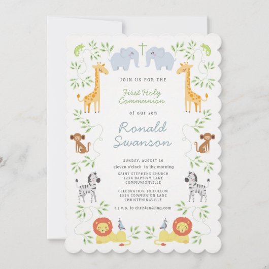 Invitation à la communion des animaux d'arche de N (Devant)