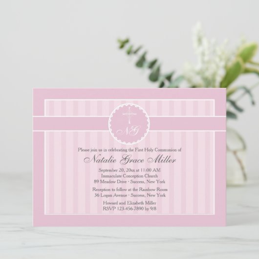 Invitation à la communion rose (Debout devant)