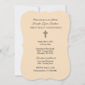 Invitation à la communion Vintage catholique tradi (Dos)