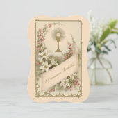 Invitation à la communion Vintage catholique tradi (Debout devant)