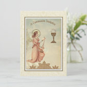 Invitation à la communion Vintage catholique tradi (Debout devant)