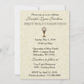 Invitation à la communion Vintage catholique tradi (Dos)