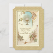 Invitation à la communion Vintage catholique tradi (Devant)