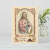 Invitation à la communion Vintage catholique tradi (Debout devant)