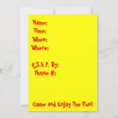 Invitation à la conception de fleurs (Dos)