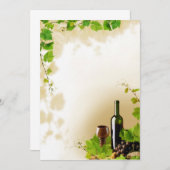 Invitation à la conception de vins (Devant / Derrière)