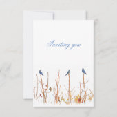 Invitation à la conception d'oiseaux sauvages (Devant)