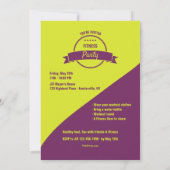 Invitation à la condition physique de la photo Wav (Dos)