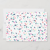 INVITATION À LA CONFETTI BÉBÉ SPRINKLE (Dos)