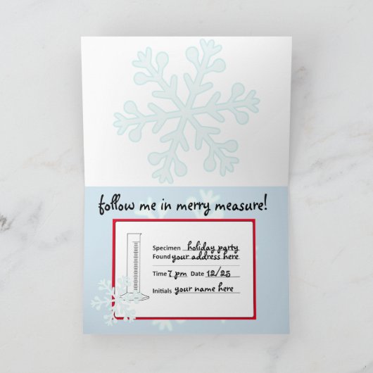 Invitation à la coupe joyeuse mesure (Intérieur)