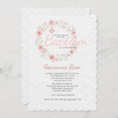 Invitation à la couronne de baptême (Devant / Derrière)