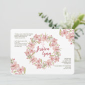 Invitation à la couronne de fleurs (Debout devant)