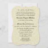 Invitation à la couronne de Mariage Floral (Dos)