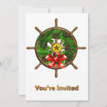 Invitation à la couronne de roue du navire